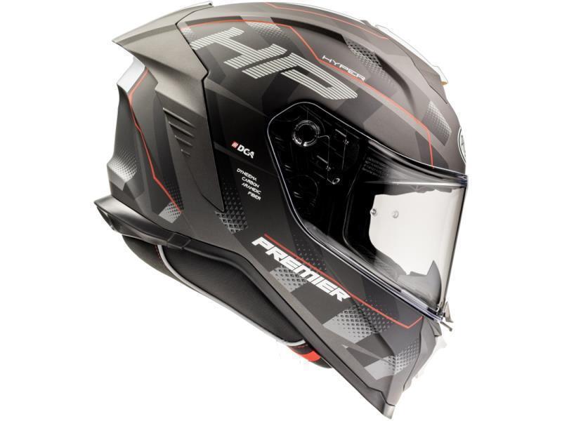 Caschi Integrali Premier Hyper Casco Moto HP92 BM Nero Grigio Rosso