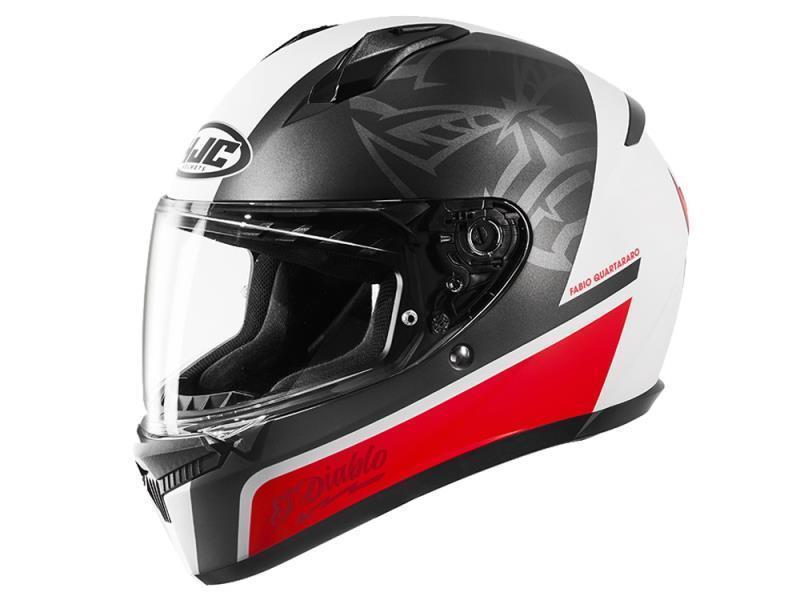 Casco Hjc C10 Tins MC21SF Bianco/Blu/Rosso